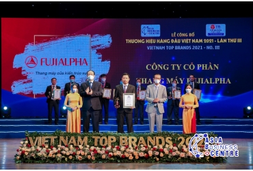 FUJIALPHA xứng danh Top 10 thương hiệu hàng đầu Việt Nam