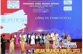 Venesa nhận cú đúp giải thưởng tại Lễ công bố Thương hiệu mạnh ASEAN 2022