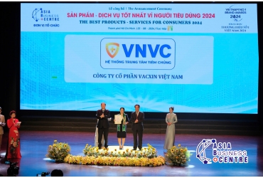 Hệ thống tiêm chủng VNVC được vinh danh là “Thương hiệu số 1 Việt Nam – Sản phẩm, dịch vụ tốt nhất vì người tiêu dùng 2024”